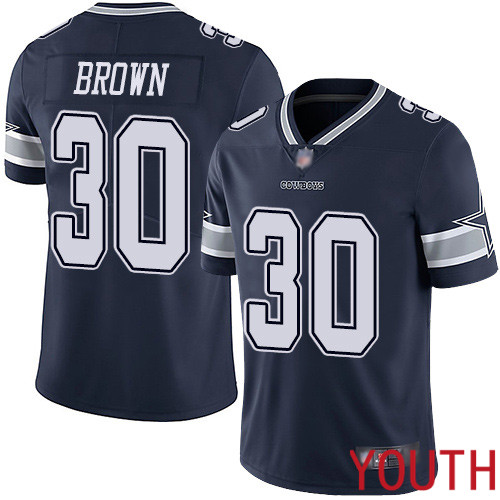 Youth Dallas Cowboys Limited Navy Blue Anthony Brown Home 30 Vapor Untouchable NFL Jersey